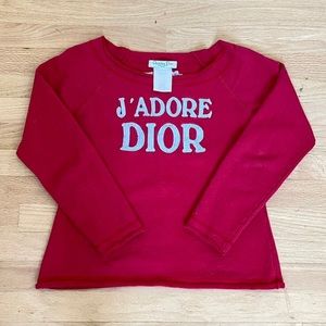 Rare vintage J’adore dior sweatshirt